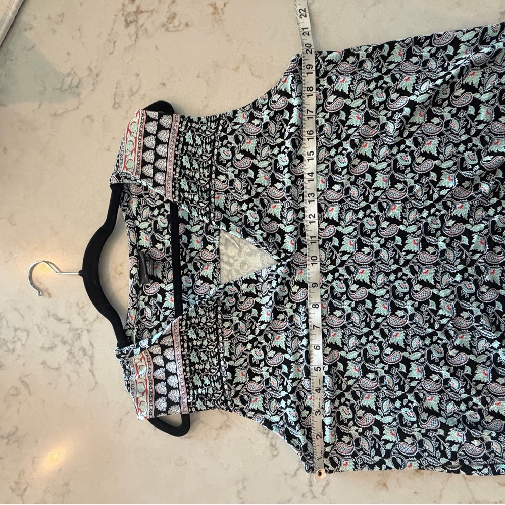 J. Jill Black and White Patterned Midi Dress - Picture 6 of 8